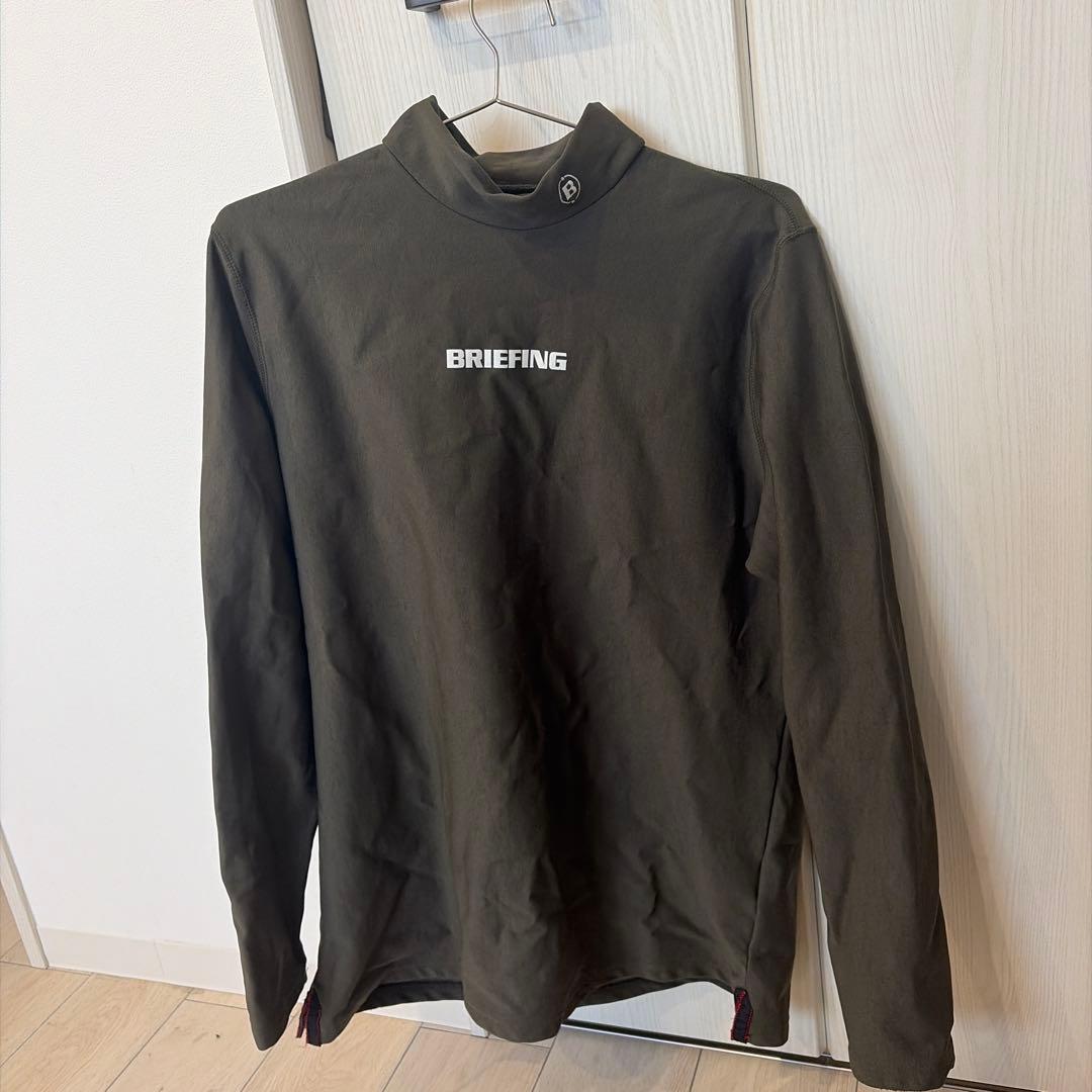 BRIEFING モックネック オリーブ　LL