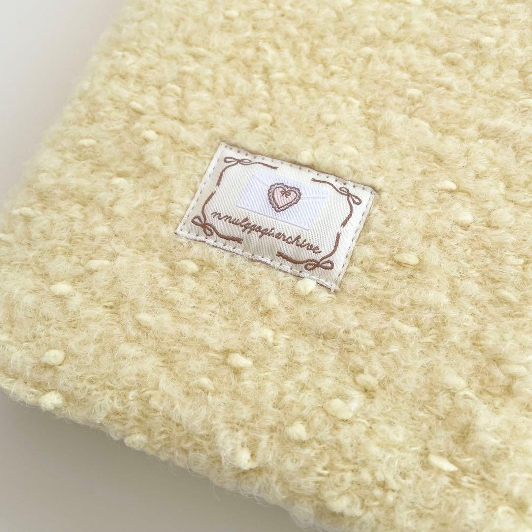 早い者勝ち　韓国　バインダー　カバー　貯金　現金管理　クリーム　黄色　ボア