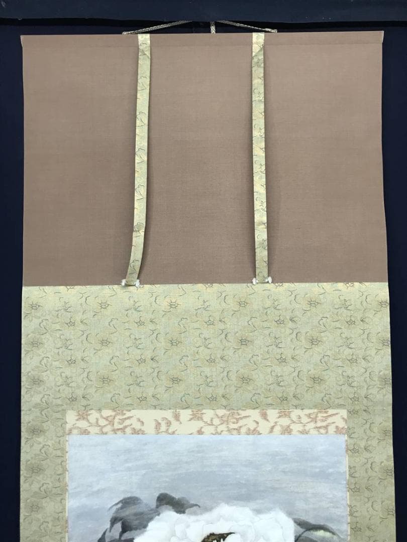 作者不詳/牡丹図/花図/掛軸/名家伝来/AC-415