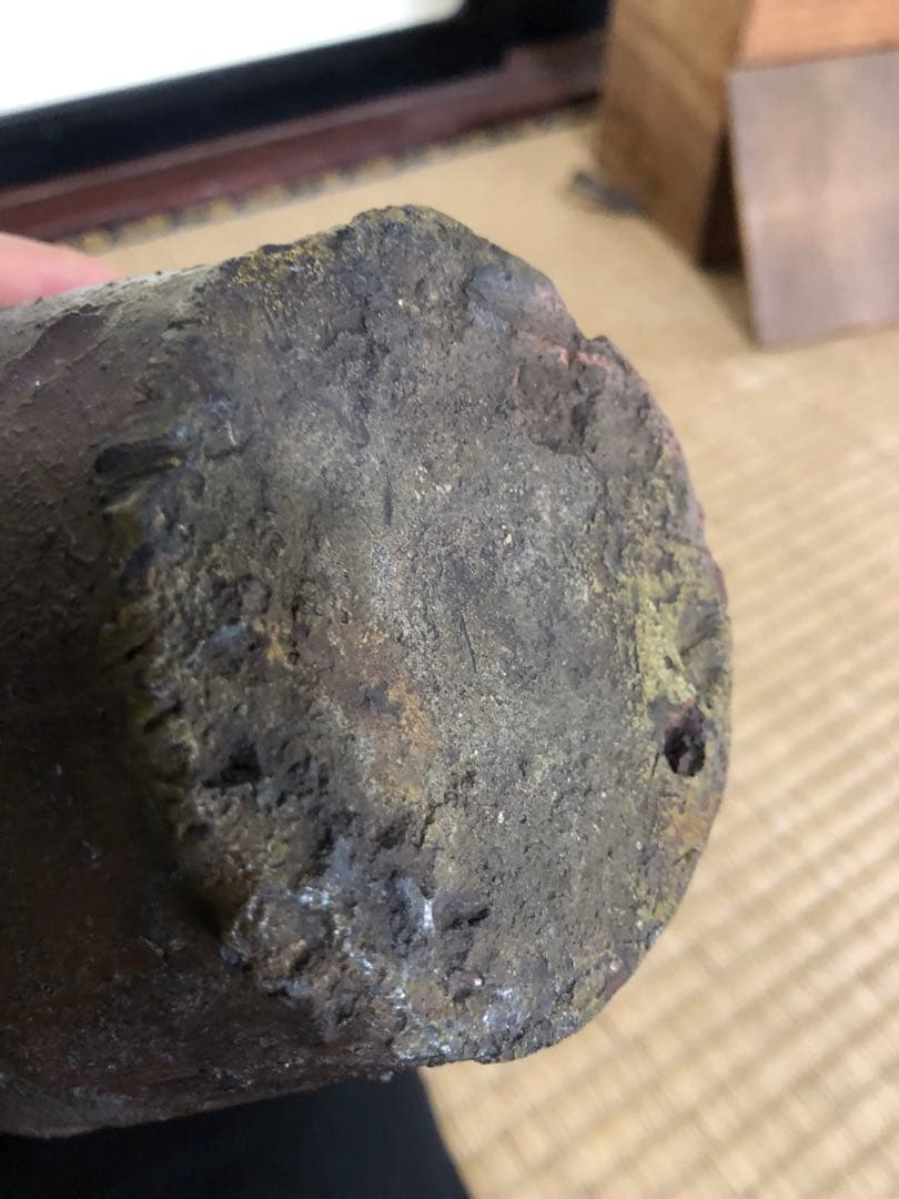 古い南蛮の壺 鬼の腕 骨董民芸茶道具花器