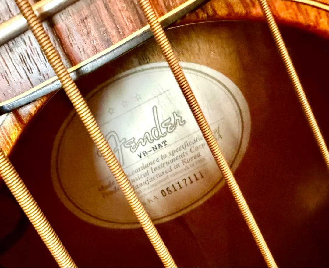 【不具合あり】Fender VB-NAT アコースティックベース