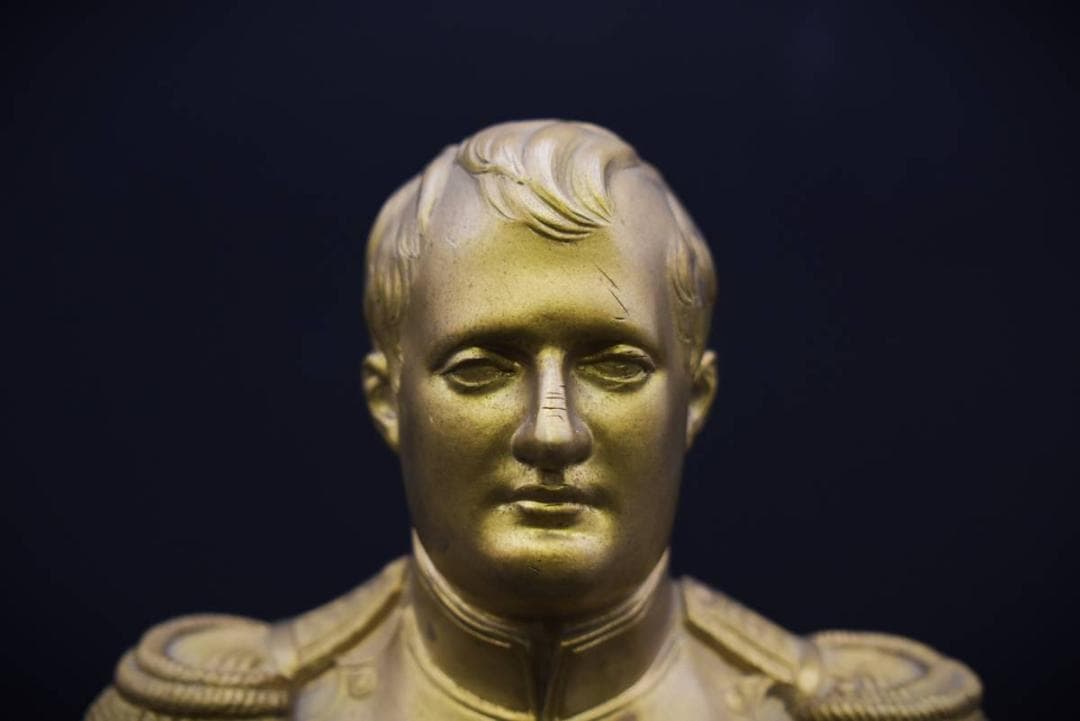 ナポレオン ボナパルト NAPOLEON ブロンズ像 バスト肖像画 頭像彫刻