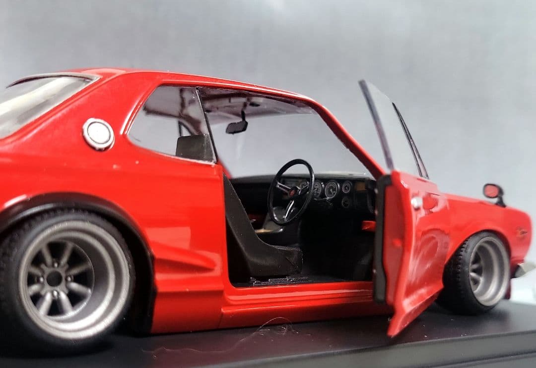 1/24　スカイライン改　ハコスカ2Dr　GT-R　ワタナベ　ホイール　深リム