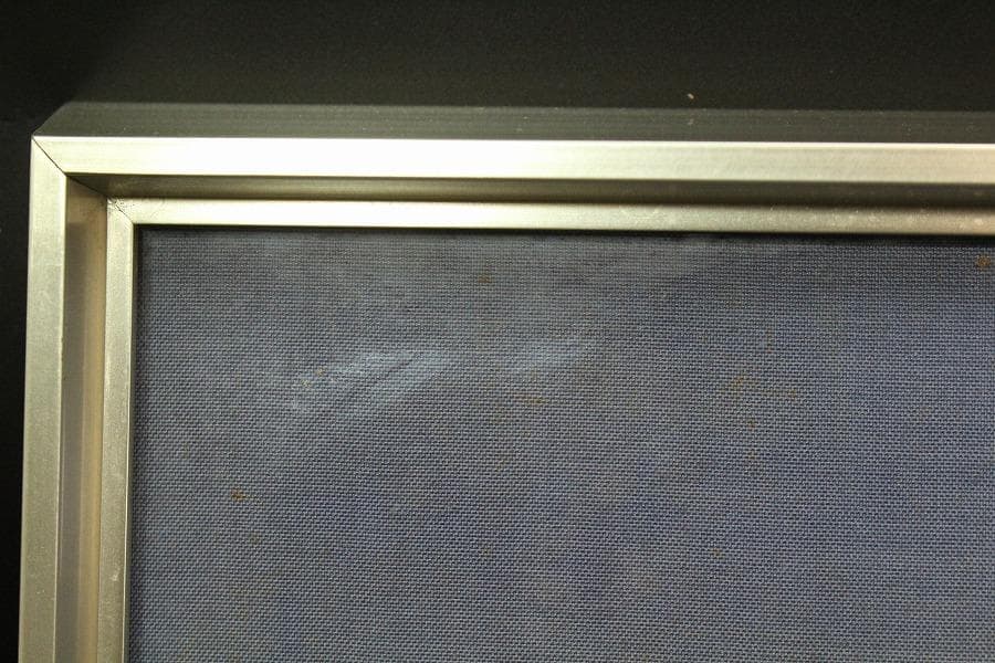 山口華楊 図案 染め裂 額装 西陣 呉服屋蔵 美品(K-LC933)