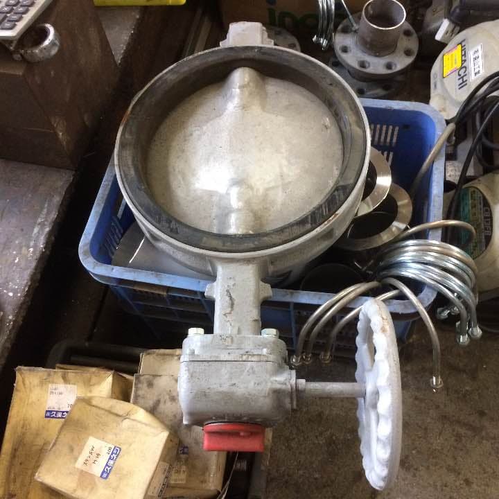 トモエ 300A ギヤ式 バタフライバルブ