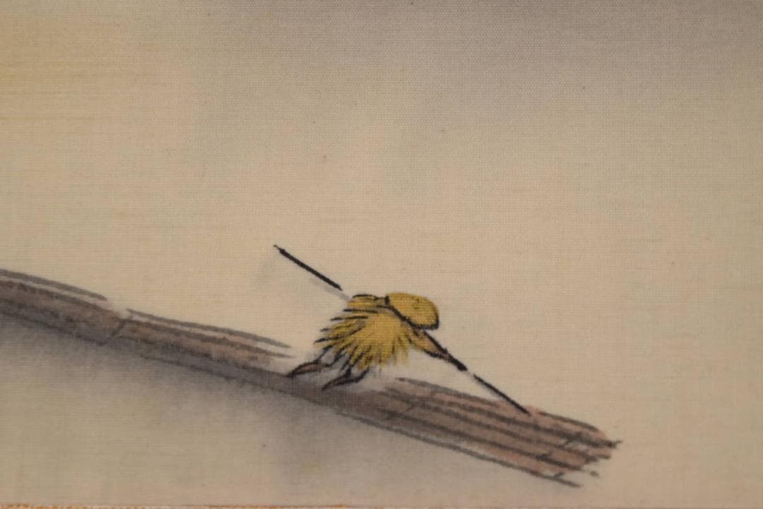 【真作】躬世/嵐狭筏下り図/横物/掛軸/名家伝来/AA-601