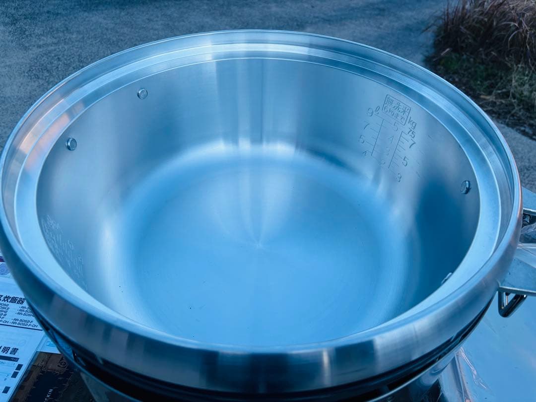 L91★Rinnai★未使用品 ガス炊飯器 業務用 5升焚き 都市ガス 取説付