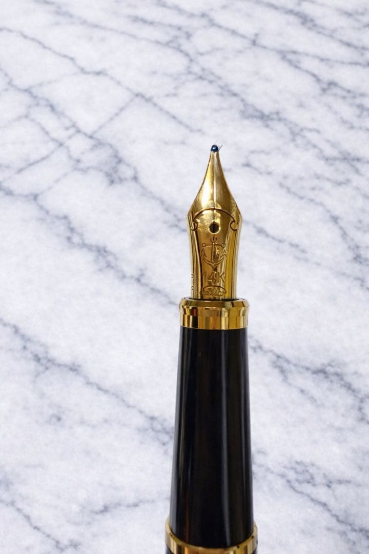 お*ん様 セーラー万年筆 プロフィットシリーズブラックゴールド14Kペン先　ヴィ