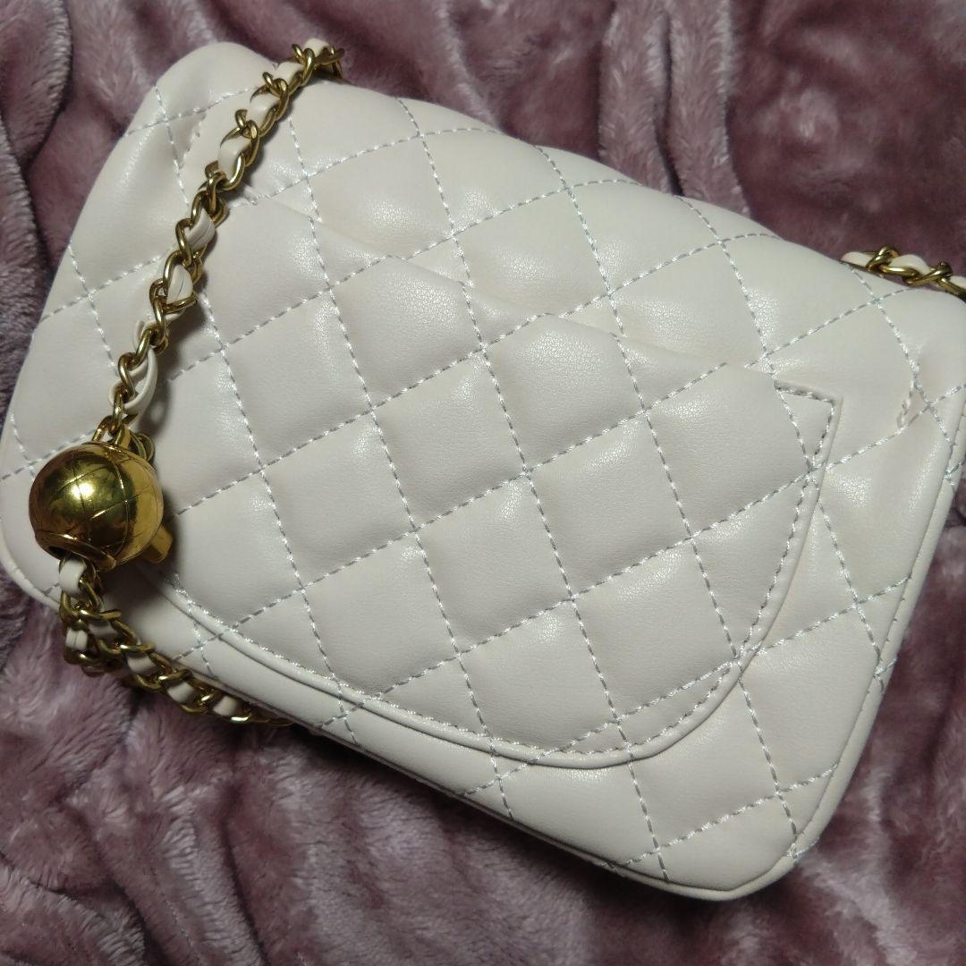 キルティングデザイン♡ホワイトミニバッグ ♡確認用