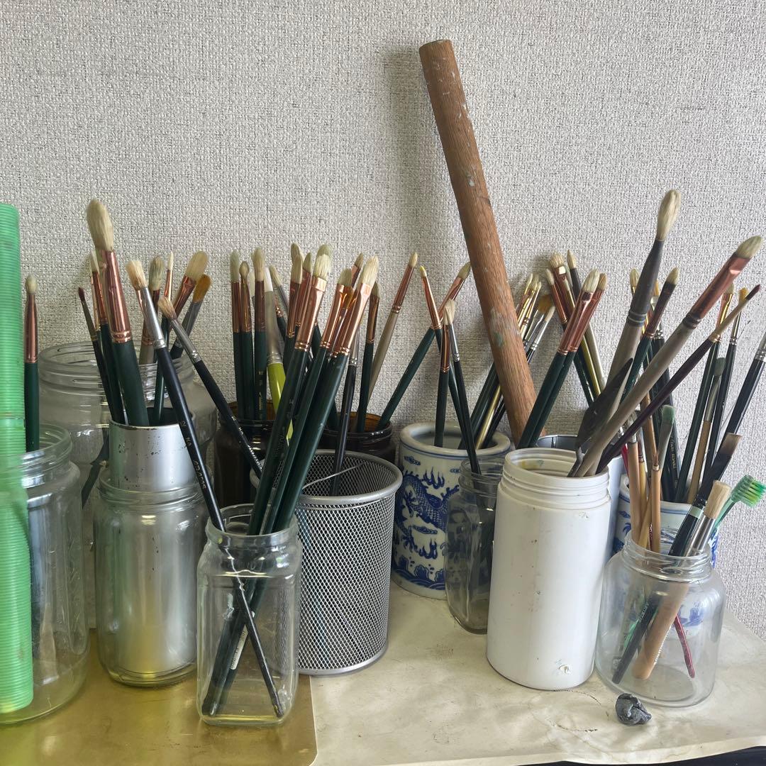 油絵　VHS 筆　セット