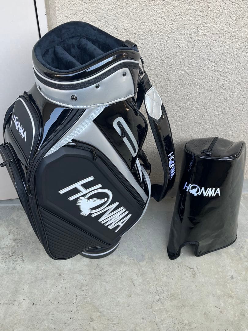 超美品！HONMA 　ホンマキャディバッグ CB12303 ブラック　2023年