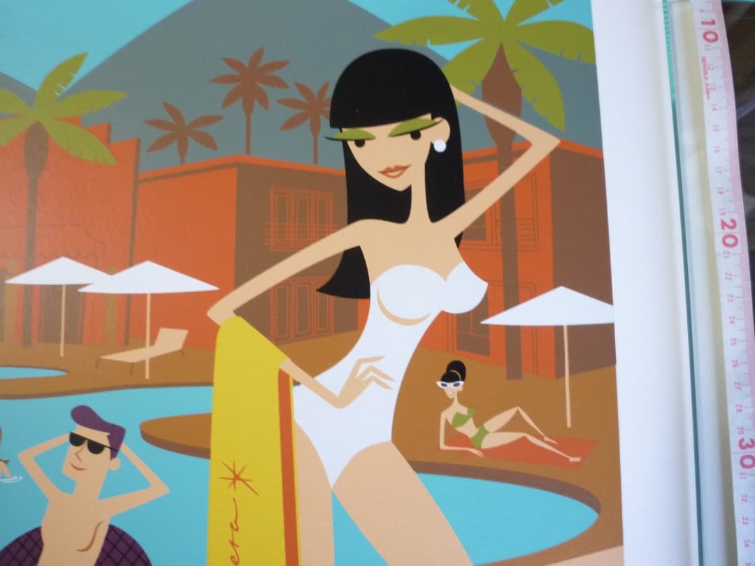 Shag シャグ シルクスクリーン　Riviera Retreat　サイン入り