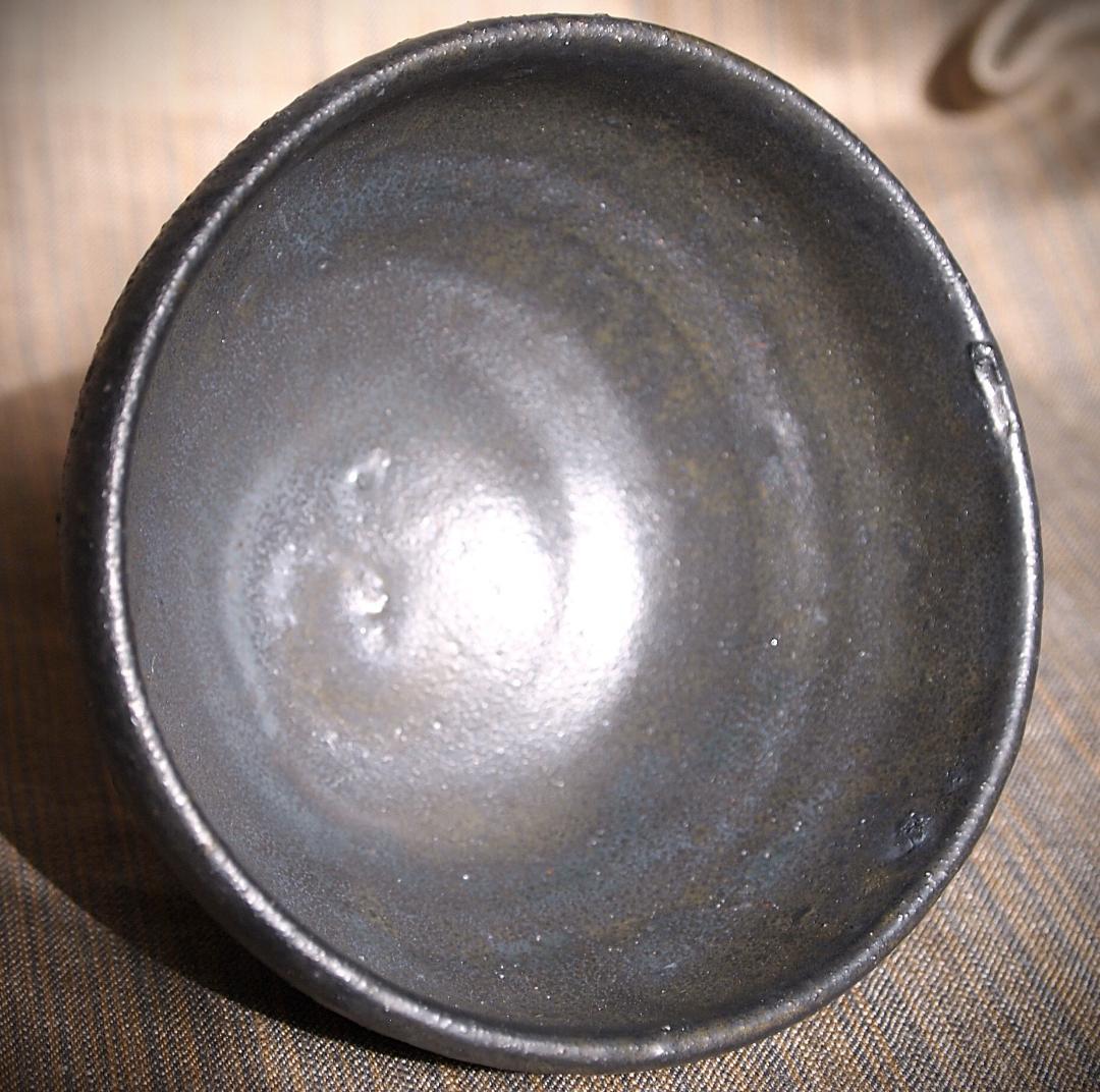 人気作家★加地学【師：森岡成好】★窯変黒茶碗E