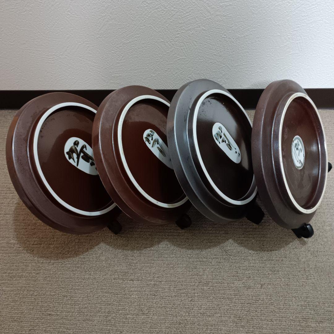 佐藤勝彦 陶器 絵皿 手描き皿 4枚セット 仏様 お地蔵様 顔 サイン 希少