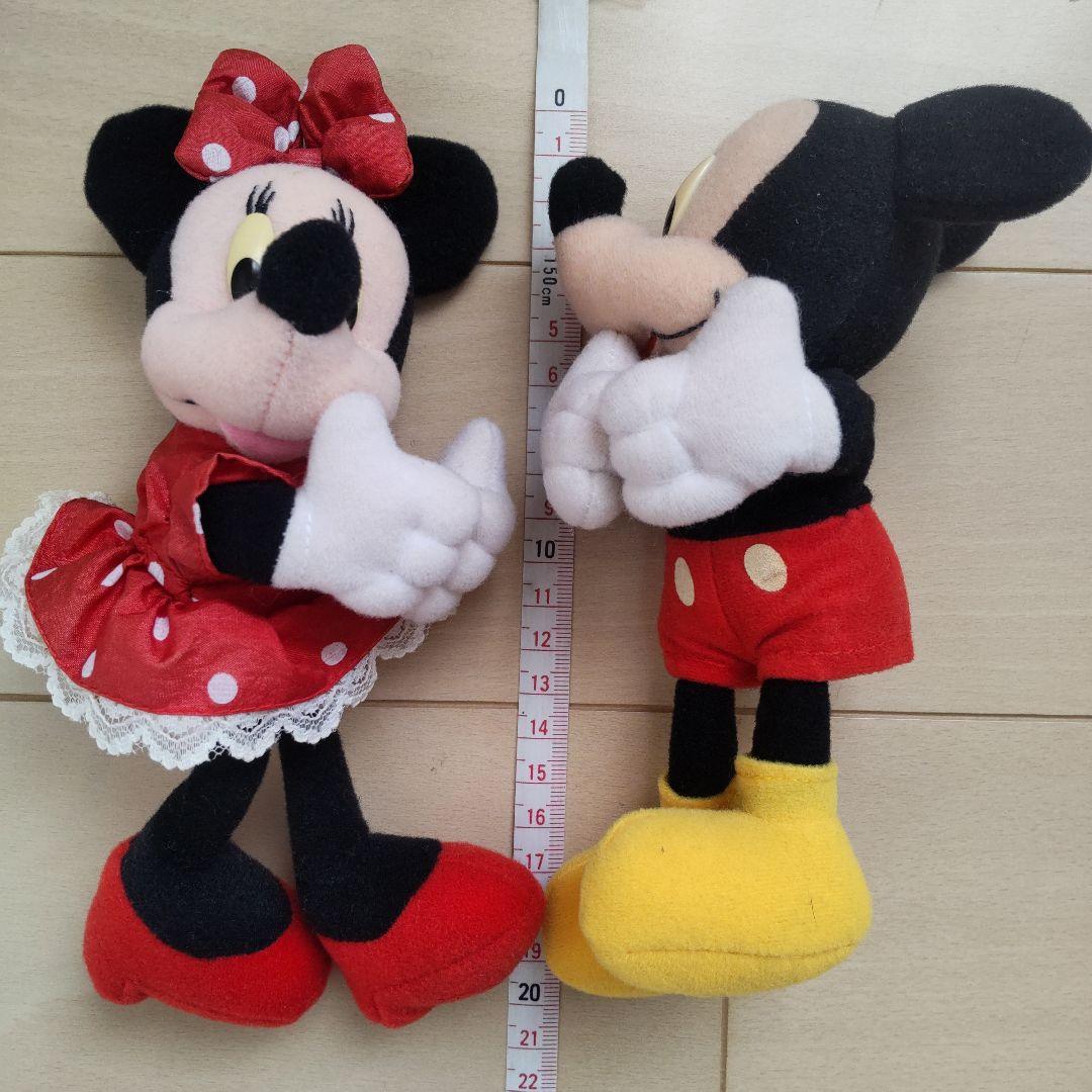 ミッキー ミニー ぬいぐるみバンド クリップ レア