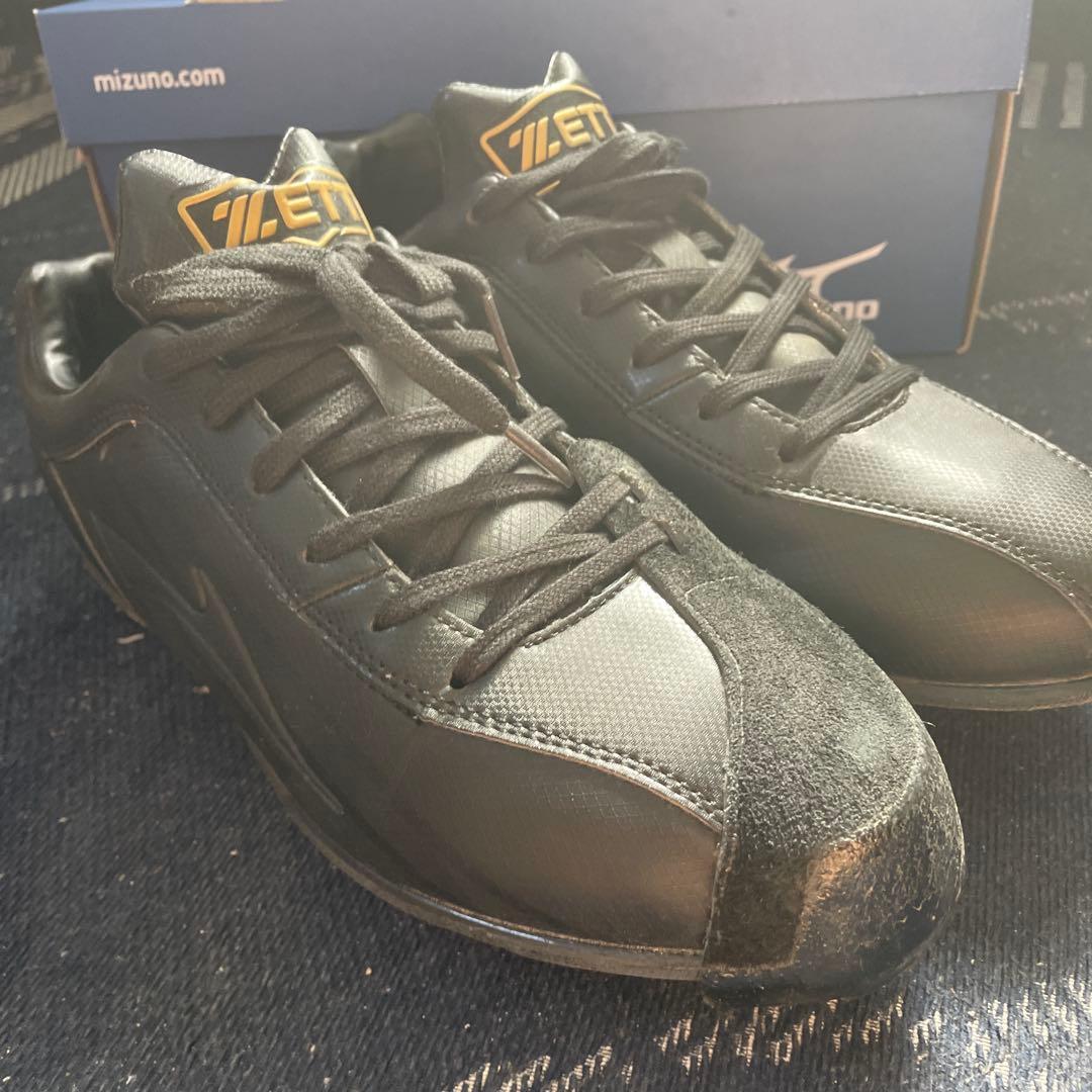 Mizuno 野球シューズ 25.5cm黒色 合成皮革