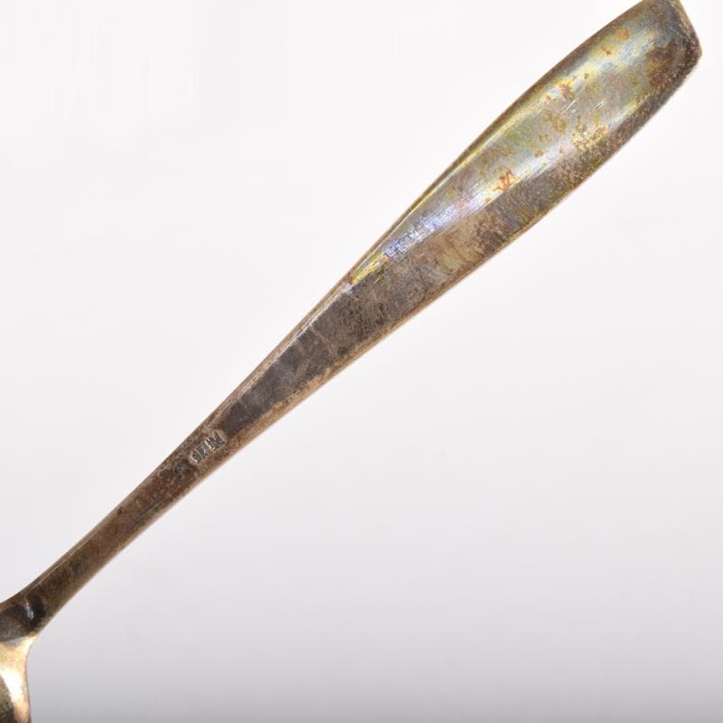 銀製　花刻　スプーン　3点　合計約47g　ケース付　N　6987