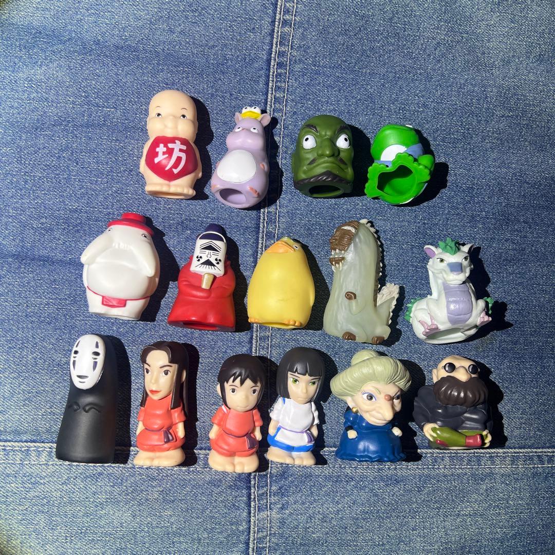 廃盤品　ジブリ指人形(千と千尋の神隠し15点セット)