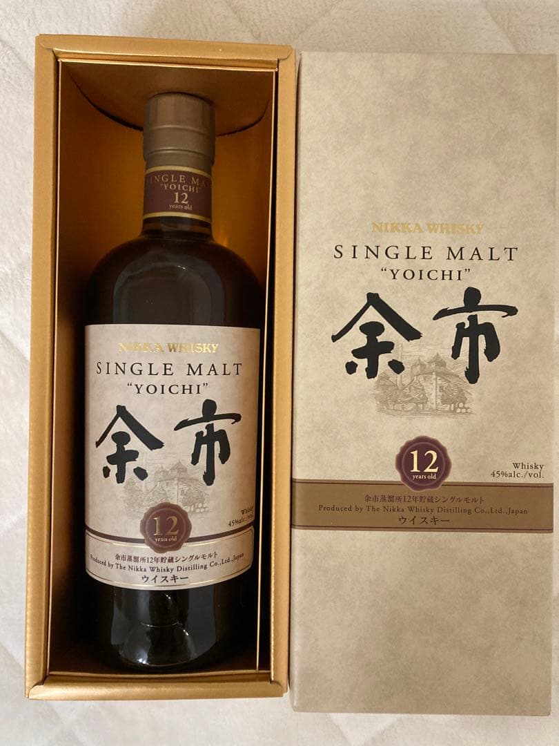 ニッカ ウイスキー 余市 12年 シングルモルト 新品箱付き レア 終売品 酒