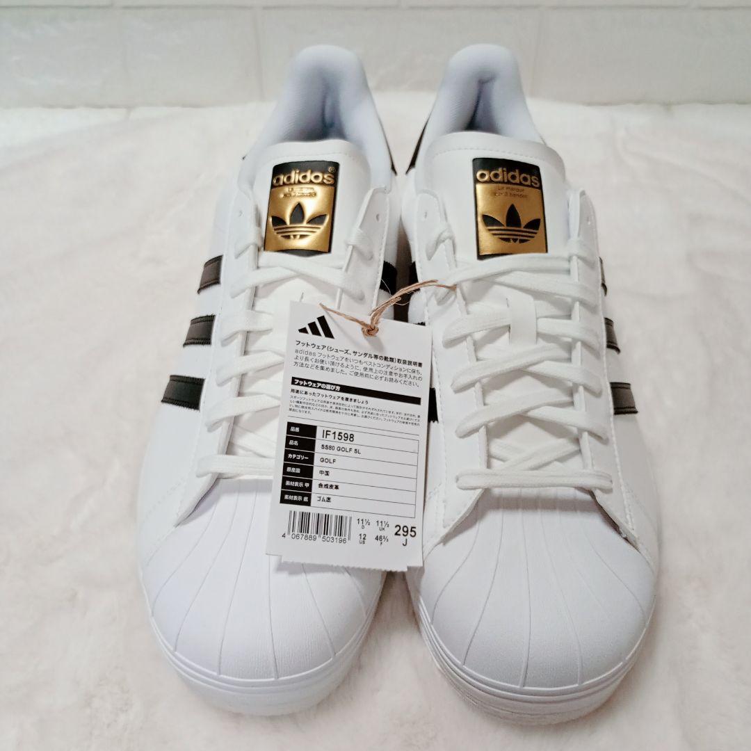 ❣️新品❣️adidas SS80 GOLF SL ゴルフ 白×黒 29.5