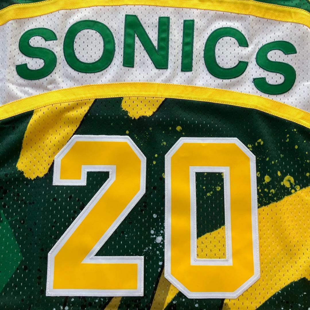 【新品】 NBA　SONICS ゲイリー・ペイトン　ニックス　ユニフォーム