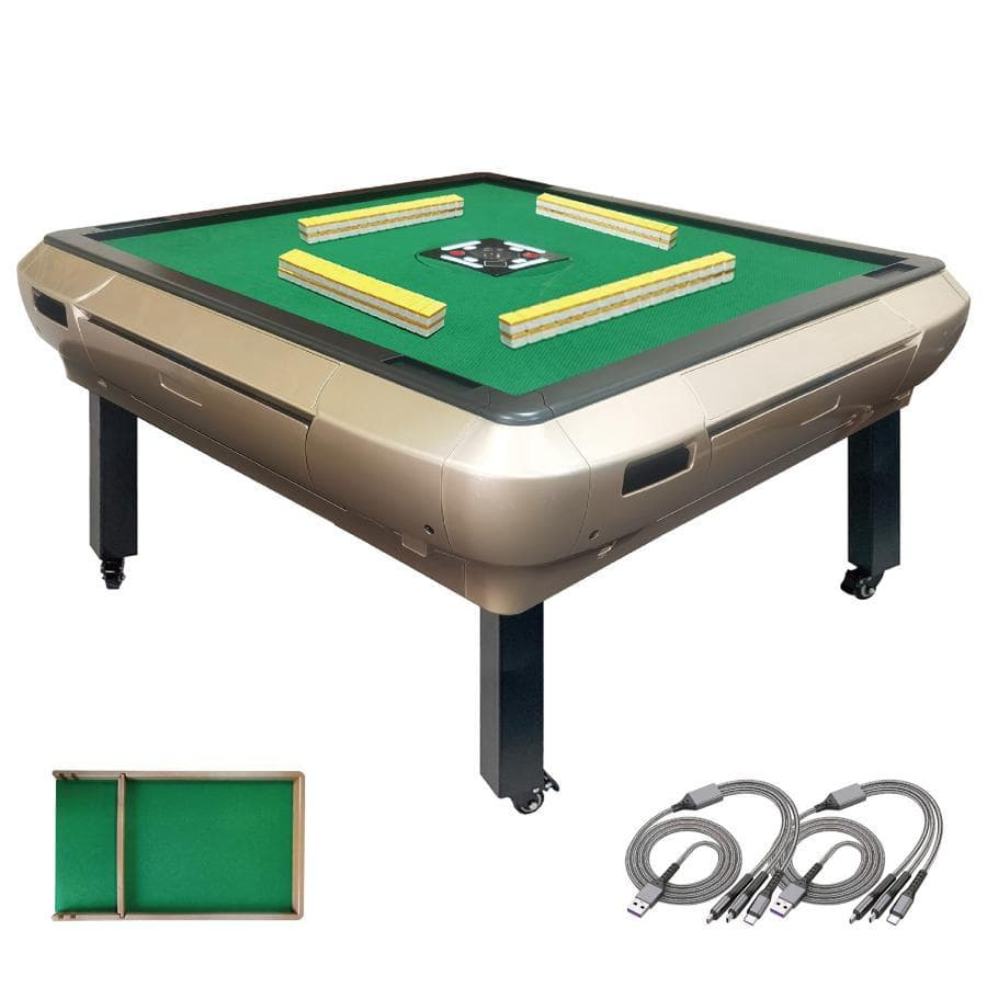 全自動麻雀卓 静音 [3人打ち対応機種] ハーフレッグ（牌28mm：ゴールド）