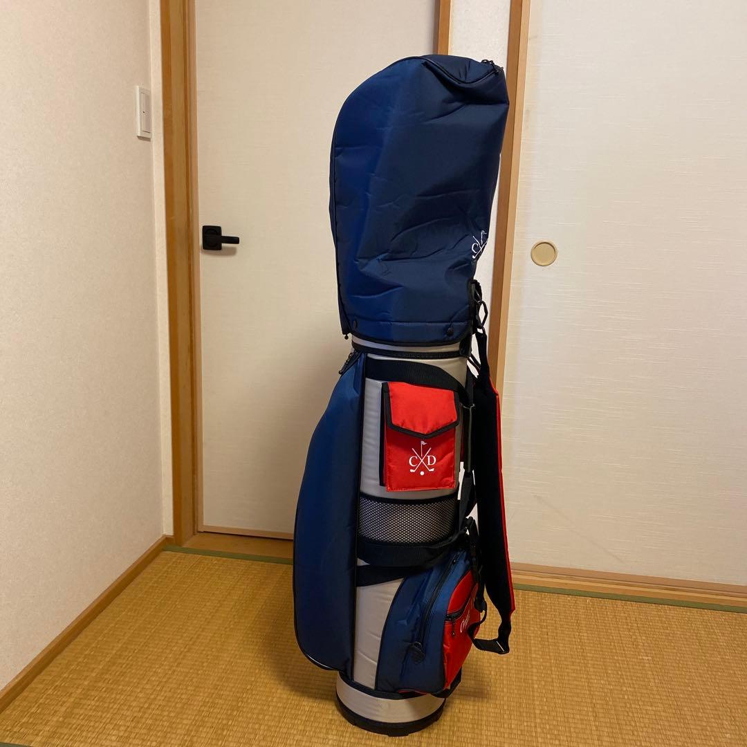 CXD キャディバッグ 青赤 コンビネーション