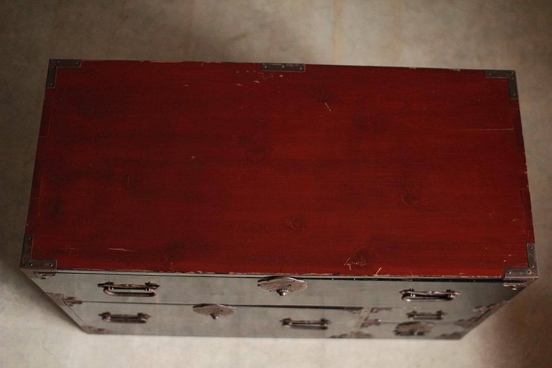 綺麗な巾着金具庄内箪笥　抽斗4杯　タンス　収納　古家具　古民家　時代家具