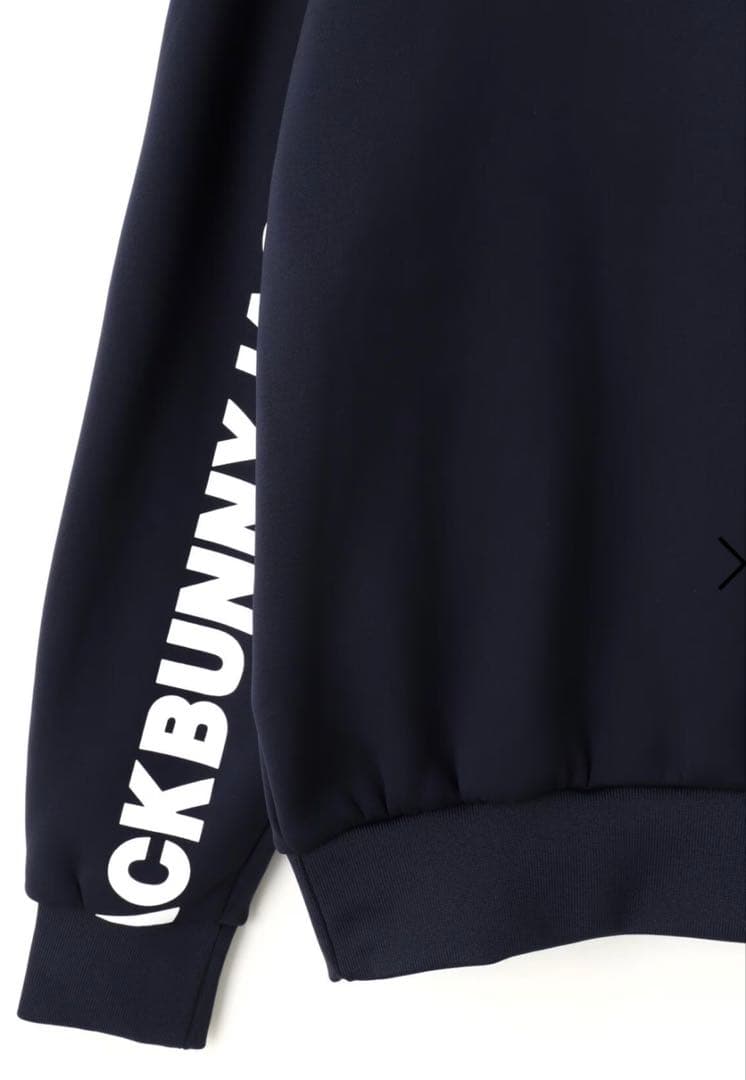 ジャックバニー人気完売KARUISHI裏フリースフーディプルオーバー紺0ネイビー