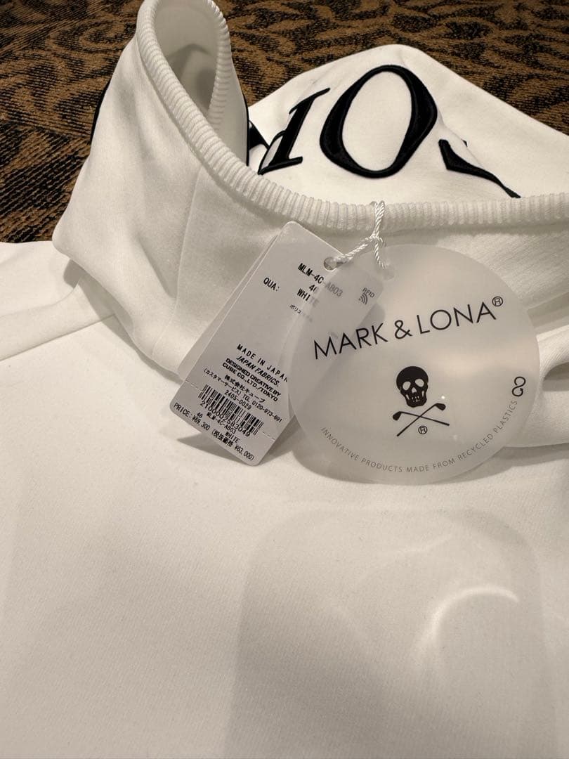 MARK LONA フード付きパーカー ホワイト