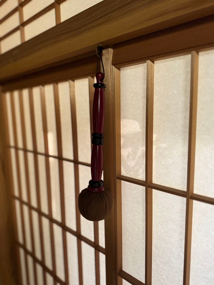 【茶道具】銅鑼 鑼 バイ付き