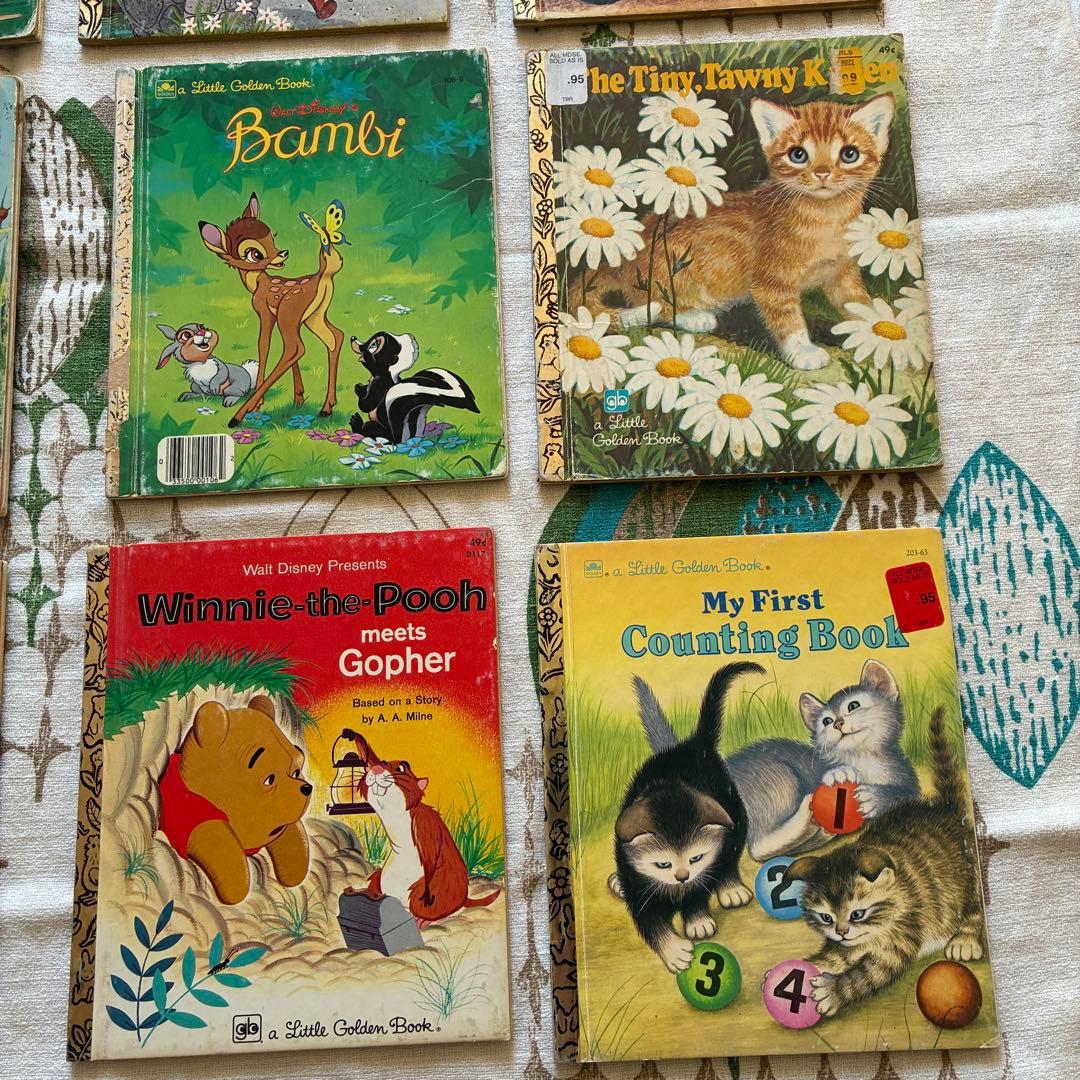 貴重！60's〜70's アメリカヴィンテージ　ディズニー絵本12冊セット　古本