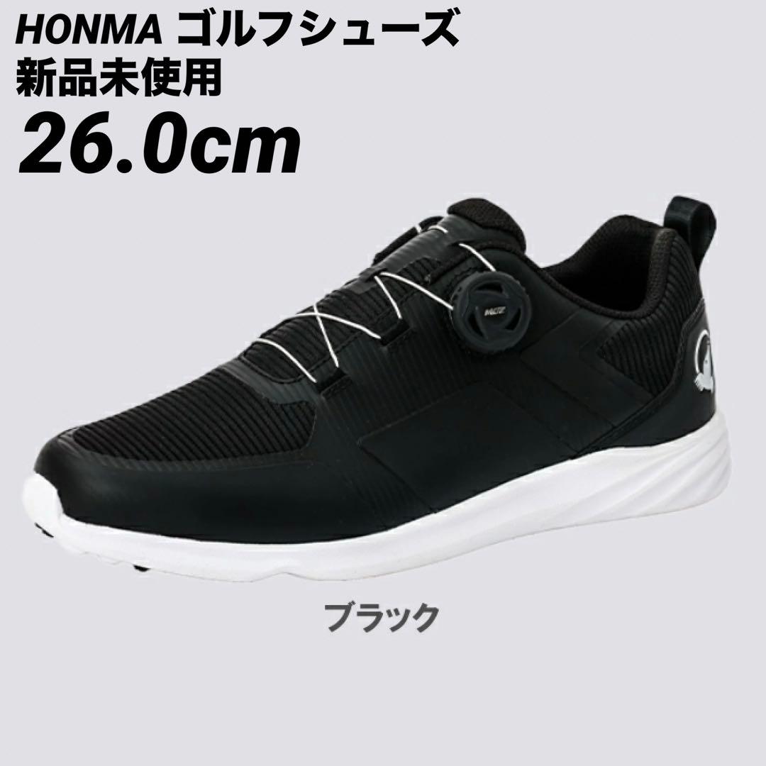 ゴルフシューズ ホンマ 本間ゴルフ SR12403 4E BLK 26㎝