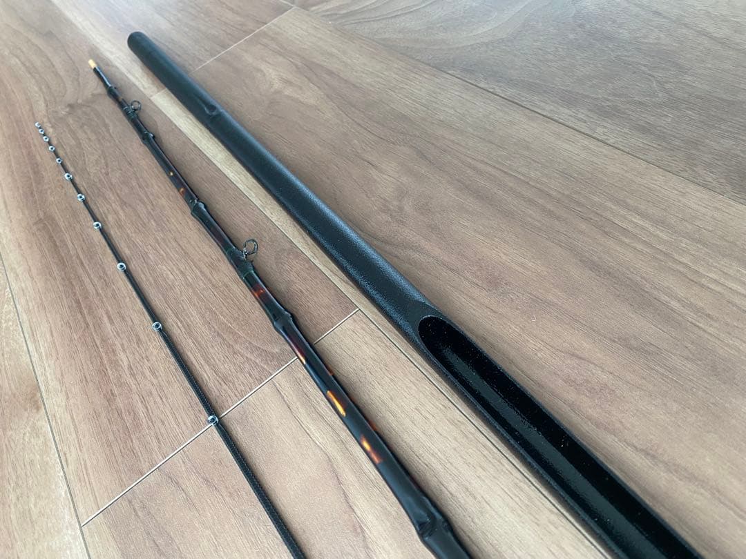 旭信和竿　ヘチ竿　布袋竹　最高級　金箔総塗り