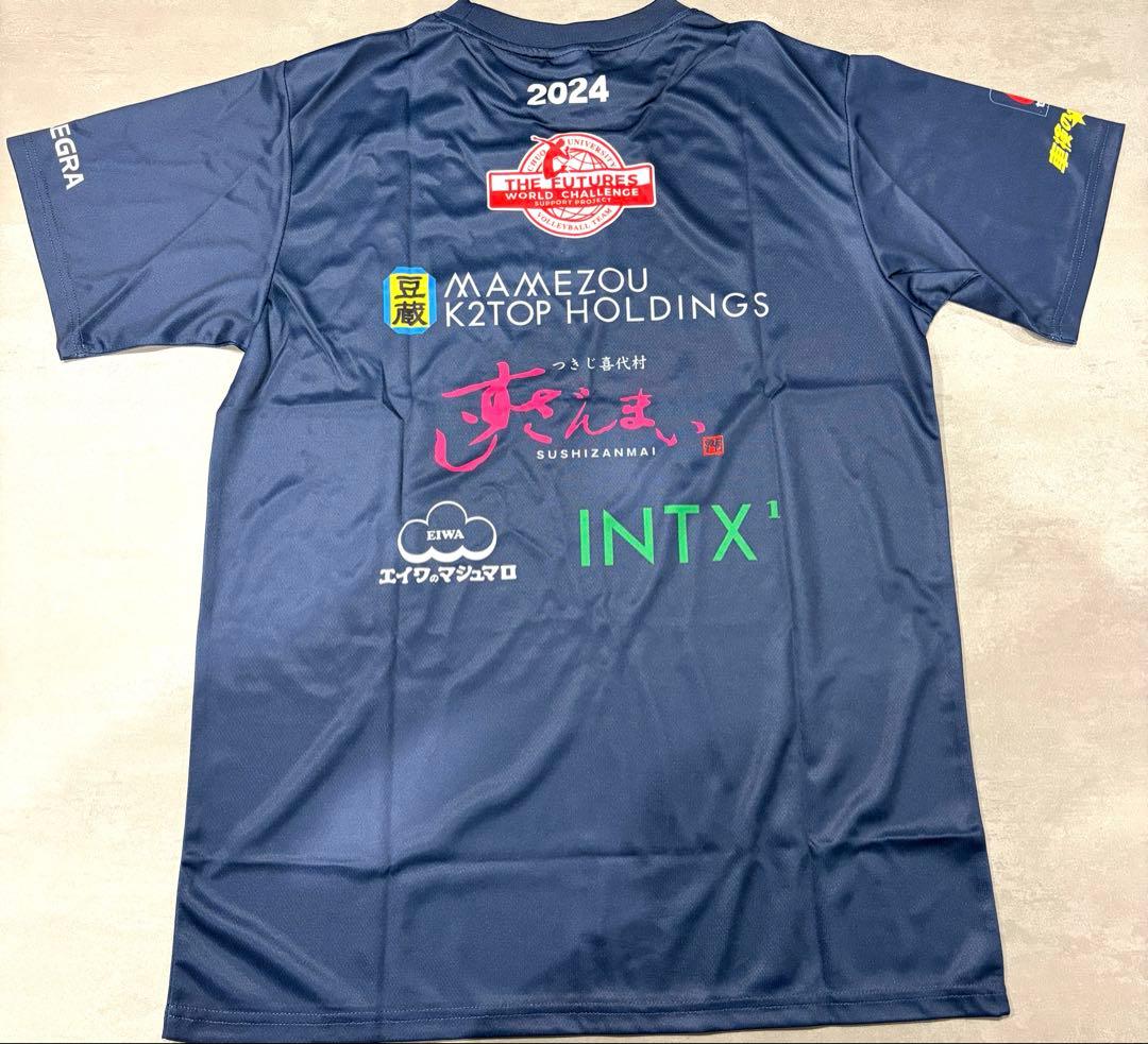 中央大学バレーボールチーム 練習着Tシャツ2024年モデル　サイズXO