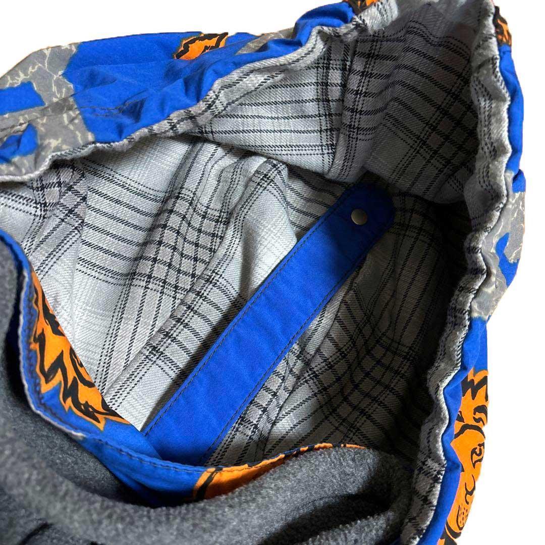 90s PHENIX スキーウェア 青 オレンジ O ライオン プルオーバー