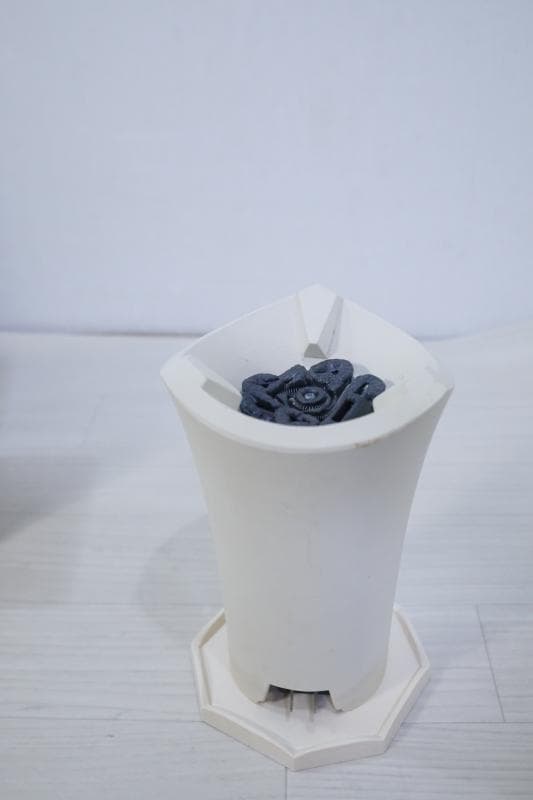 ◆煎茶道具　涼炉　煎茶用電熱器　野々田商店　炭型電熱器　白泥　煎茶道具