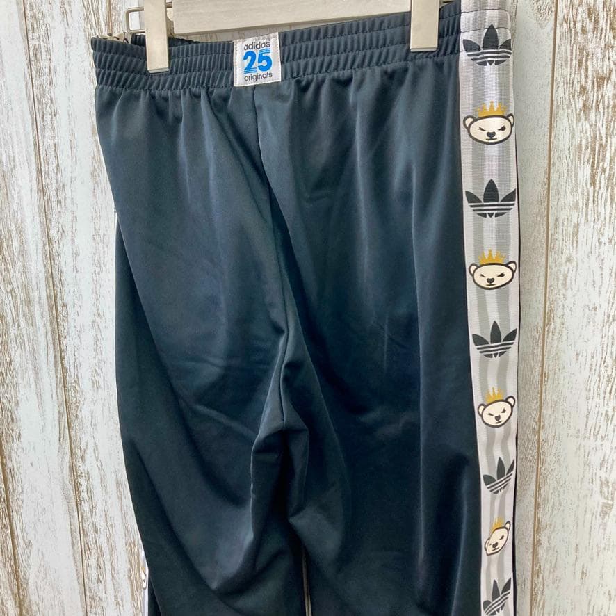 アディダス×NIGO　コラボ　トラックパンツ　裏起毛　クマロゴ　SST　黒　90