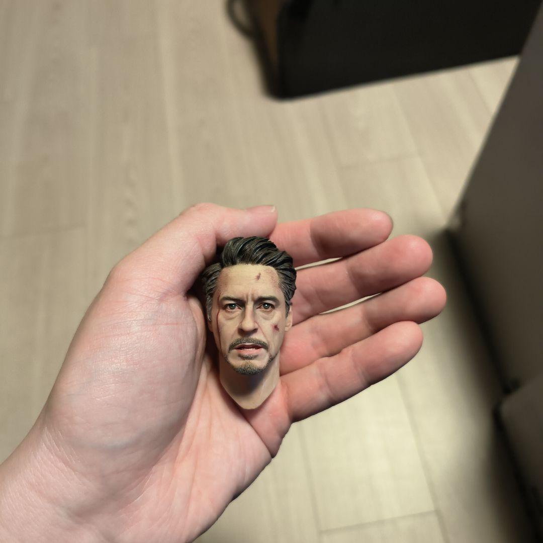 トニー アイアムアイアンマン カスタムヘッド フィギュアヘッド