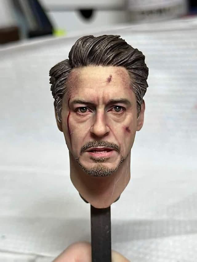 トニー アイアムアイアンマン カスタムヘッド フィギュアヘッド