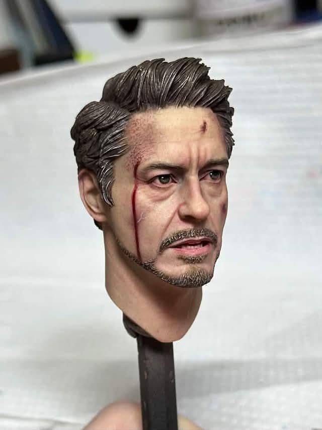トニー アイアムアイアンマン カスタムヘッド フィギュアヘッド