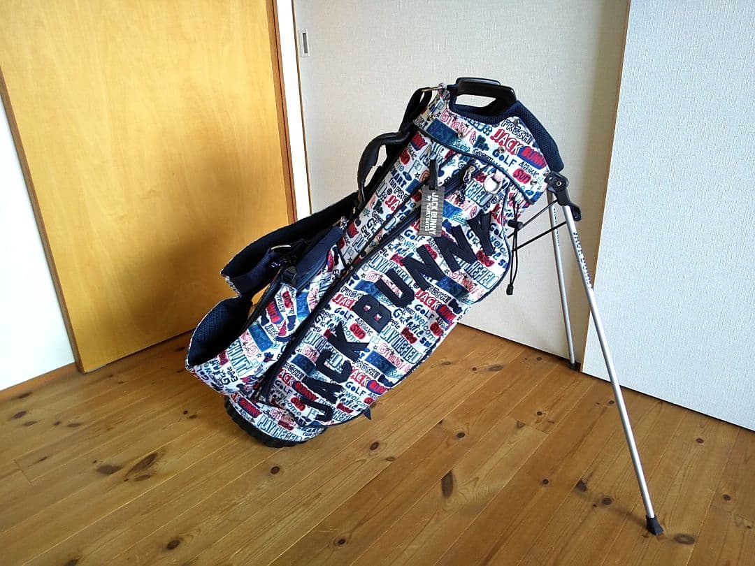 ★ジャックバニー★Jack Bunny!! ★総柄★スタンド式★キャディバッグ★