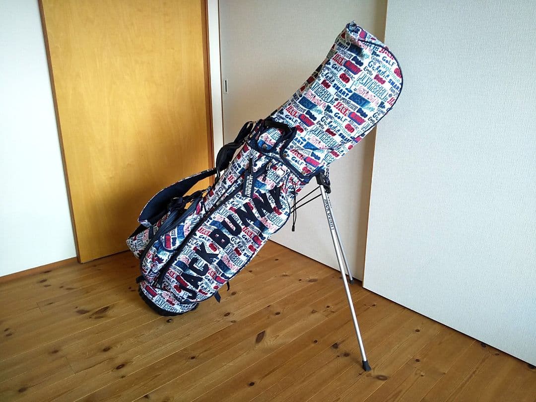 ★ジャックバニー★Jack Bunny!! ★総柄★スタンド式★キャディバッグ★