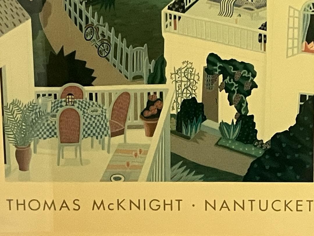 トーマス・マックナイト　ナンタケット 灯台 アートポスター