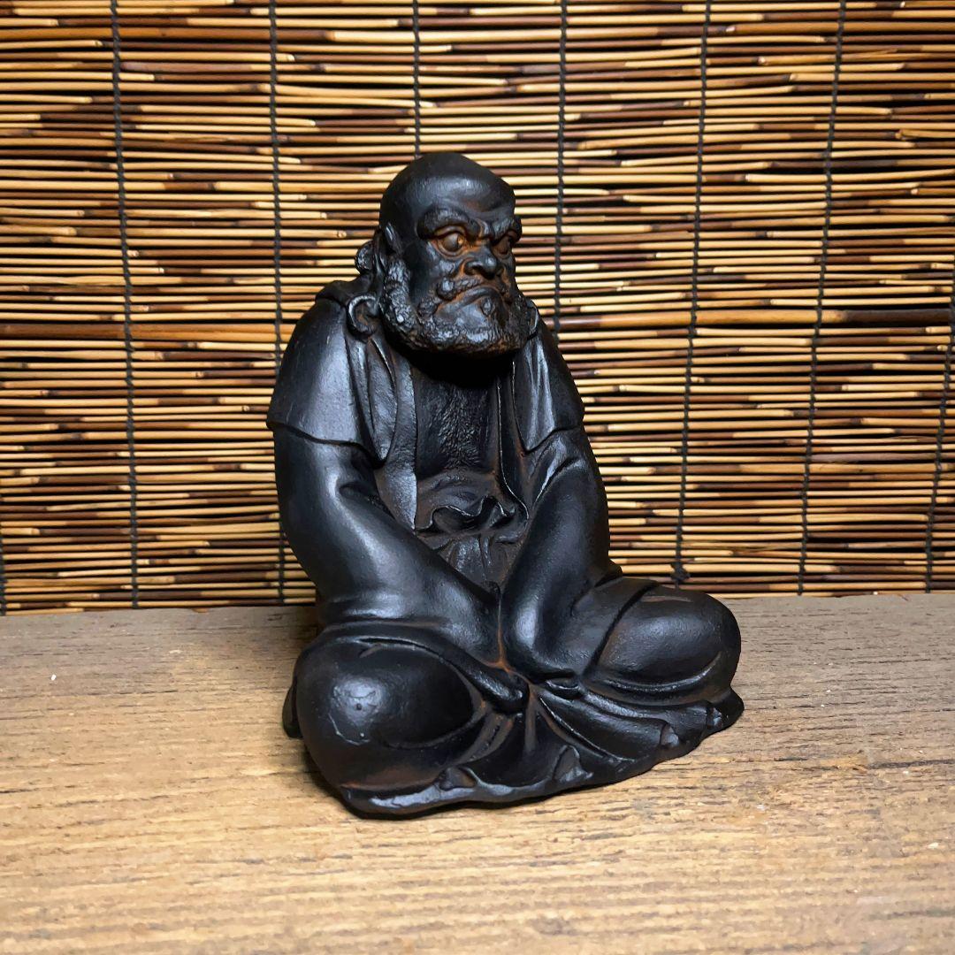 鉄器 鉄仏 達磨祖師仏像 客間 玄関 書斎 仏間供養 装飾品 工芸品 置物