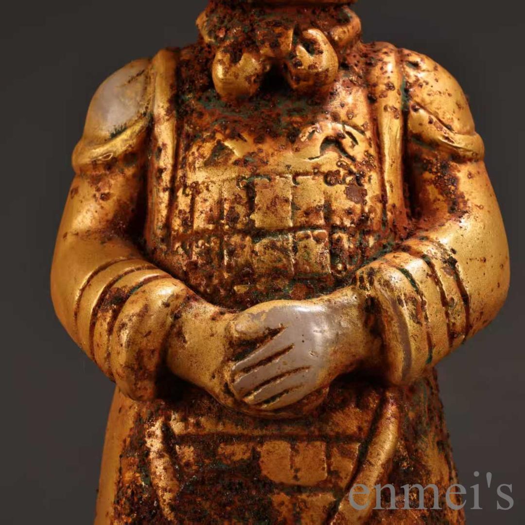 中国古美術『旧蔵 白玉 人物立像』 手作り彫刻 極細工 古銅器 置物 擺件 唐物