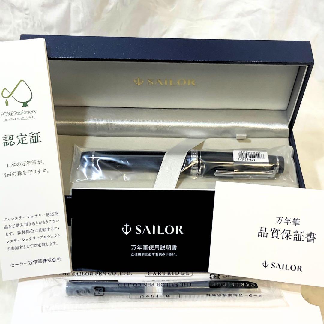 セーラー万年筆 プロフェッショナルギア 21金 太字 銀 11-2037-620