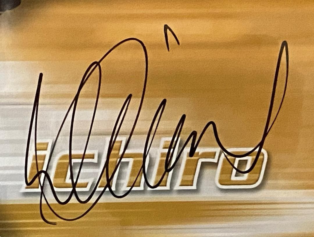 イチロー（マリナーズ）サイン入り写真　限定版