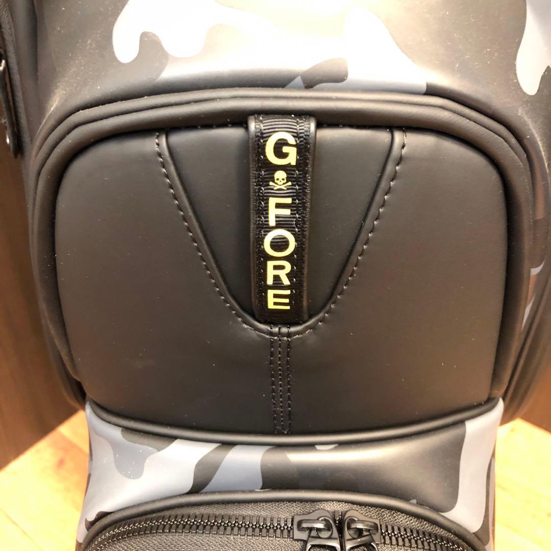 【新品】ジーフォア カモフラージュ柄 キャディバッグ ブラック