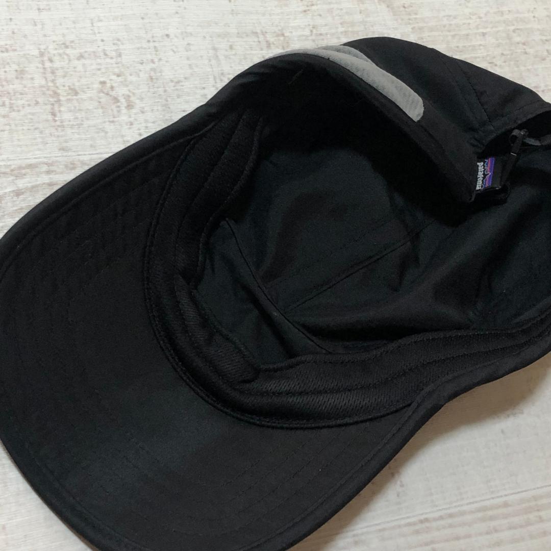 夏のランに最適‼️ パタゴニア ベロシティ・キャップ レアなブラック 後期型